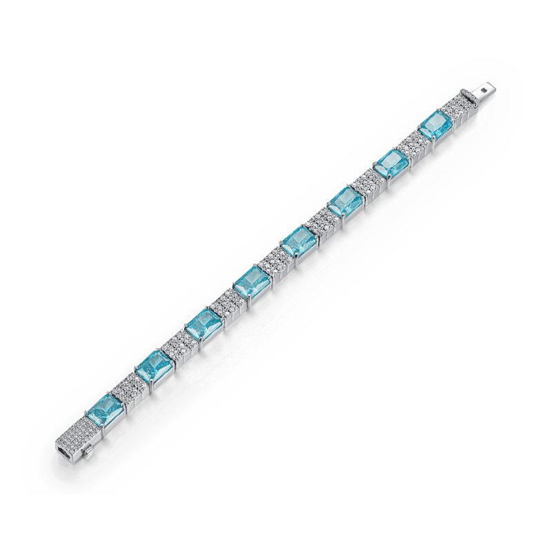 Crushed Ice Circulation Tennis Bracelet - 6mm - APORRO