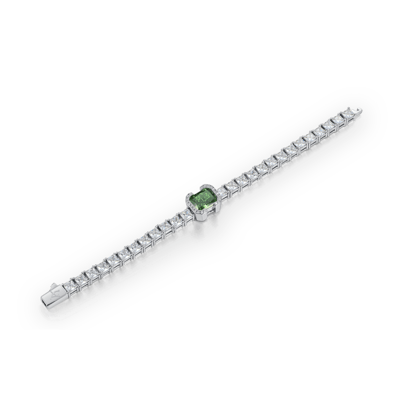 Crushed Ice Emerald Cut Tennis Bracelet - 4mm - APORRO