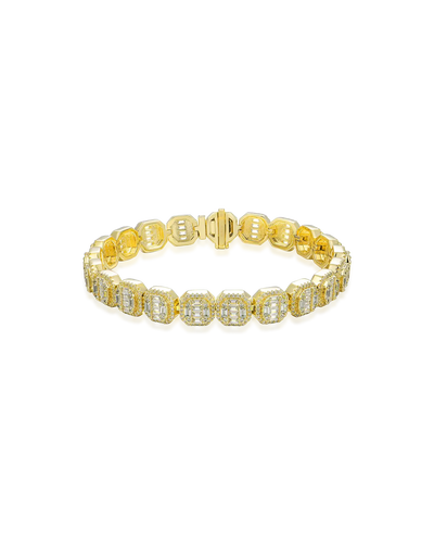 Baguette Tennis & Rope Bracelet Set