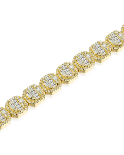 Baguette Tennis & Rope Bracelet Set