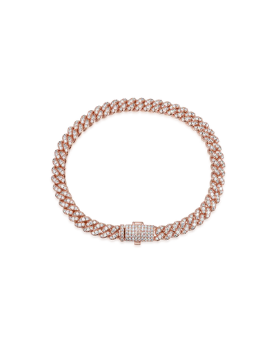Moissanite Round Cut Cuban Link Bracelet - 6mm
