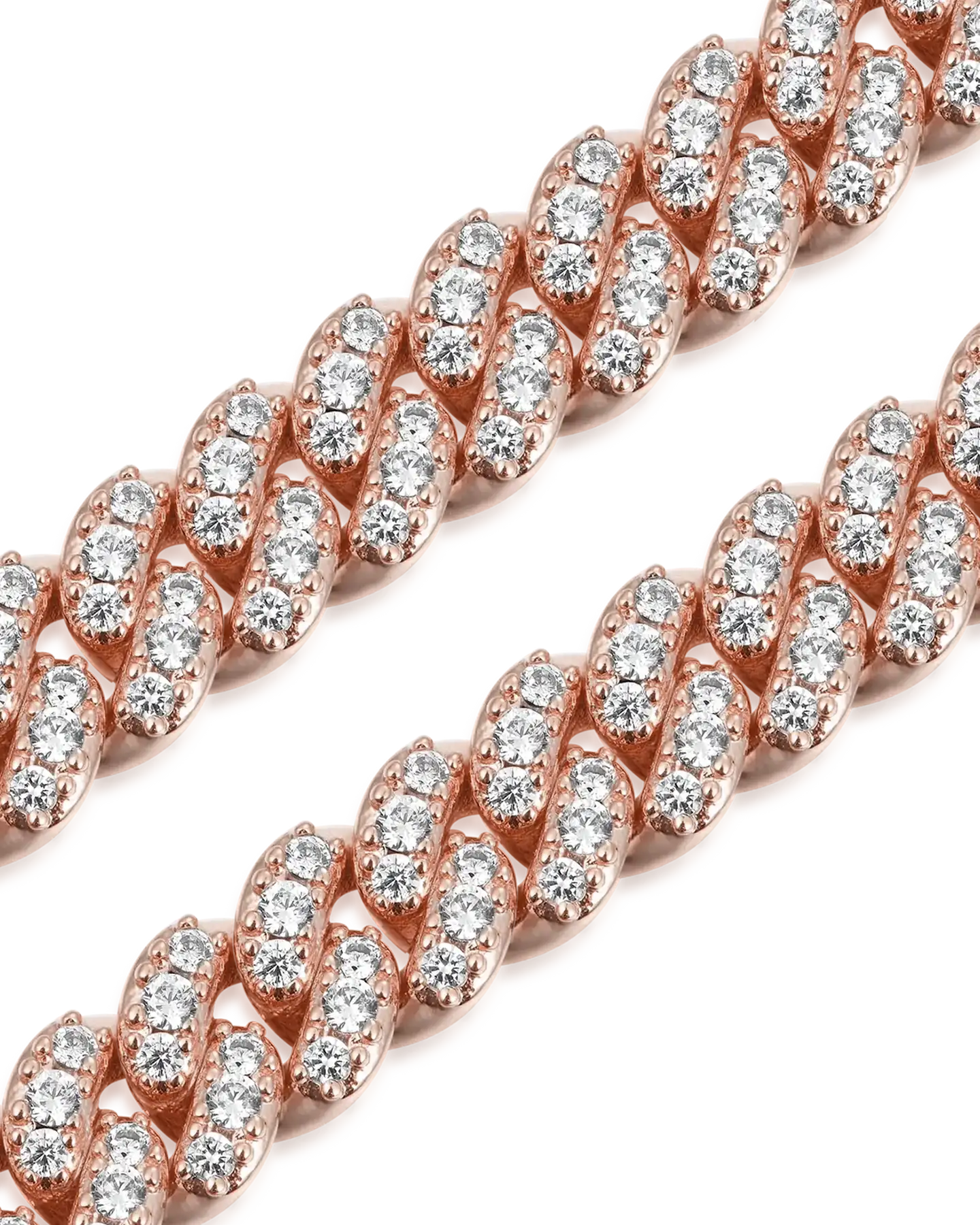 Moissanite Round Cut Cuban Link Bracelet - 6mm