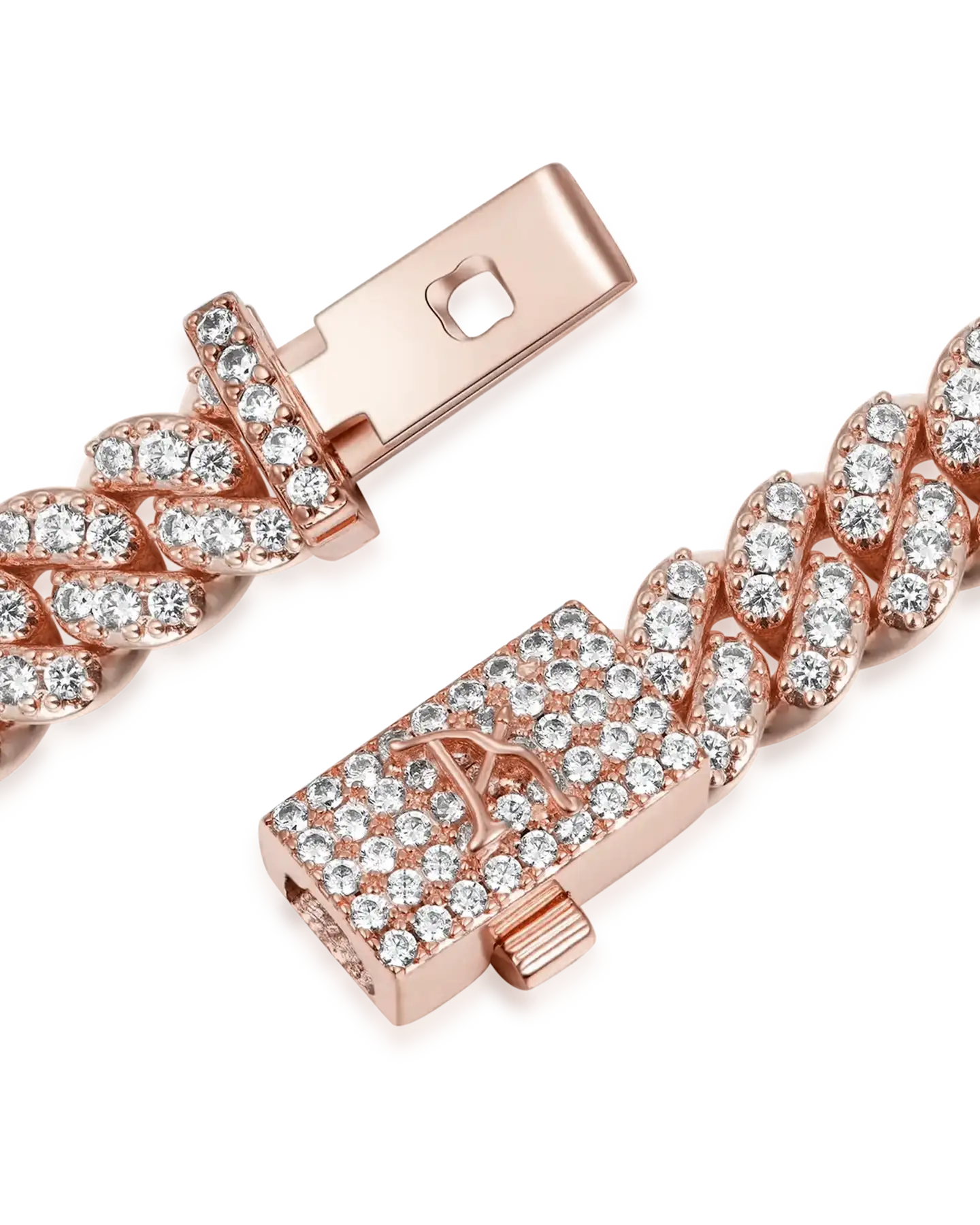 Moissanite Round Cut Cuban Link Bracelet - 6mm