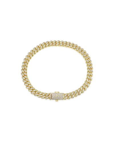 Moissanite Round Cut Cuban Link Bracelet - 6mm