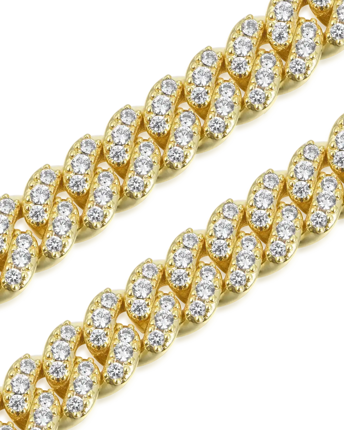 Moissanite Round Cut Cuban Link Bracelet - 6mm