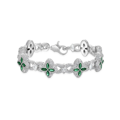 Moissanite Luminous Clover Bracelet
