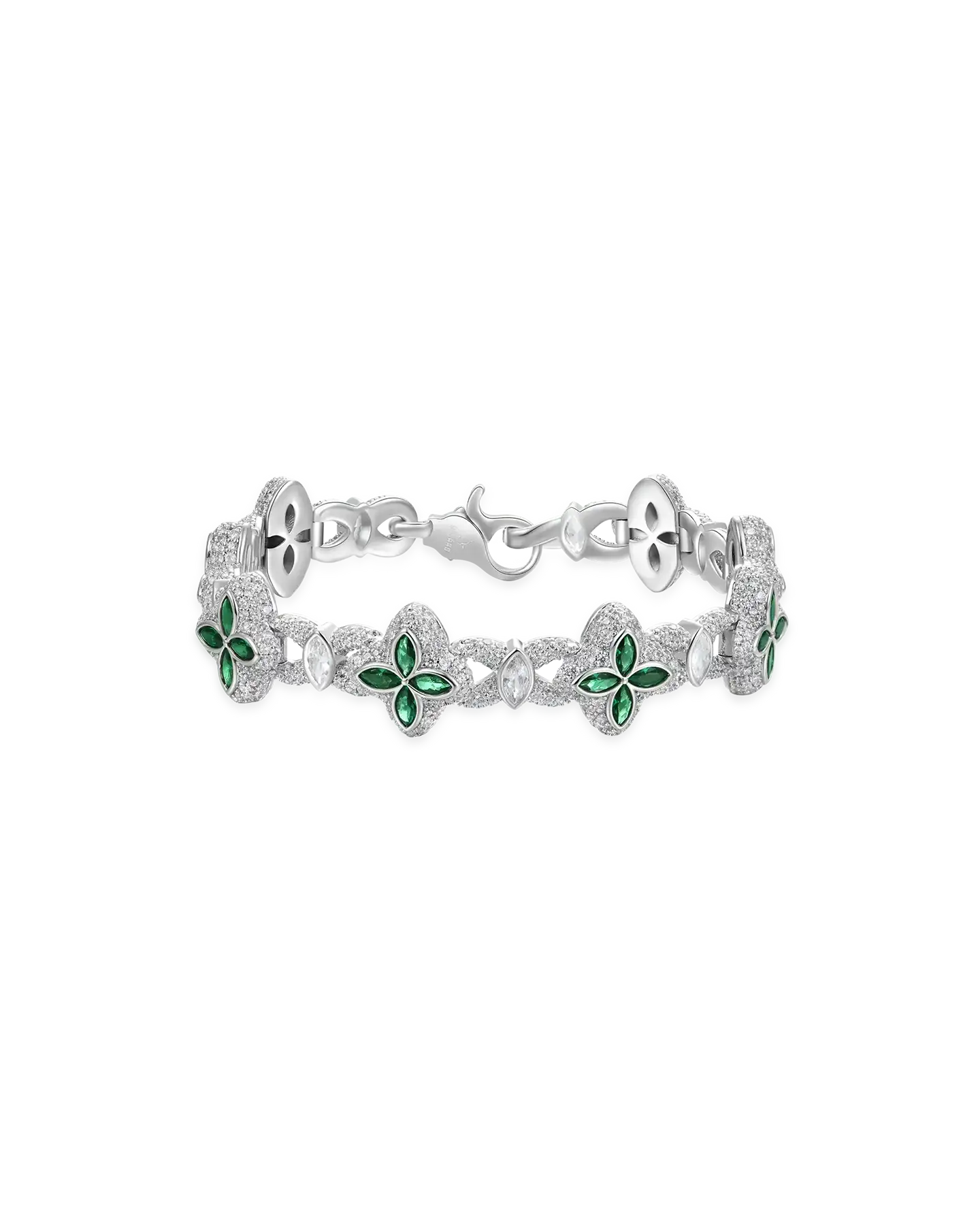 Iced Luminous Clover Bracelet