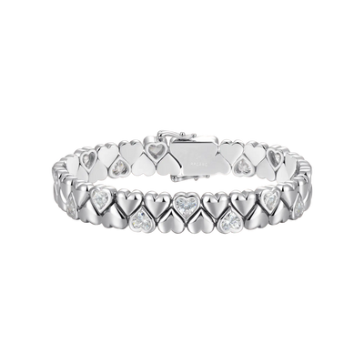 Moissanite Twinkle Heart Bracelet - 9mm