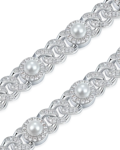 Pearl Iced Cuban Bracelet - 8mm