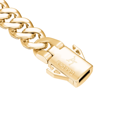 Round Cut Cuban Link Bracelet - 19mm