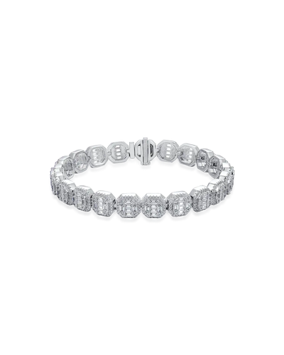 Baguette Tennis & Rope Bracelet Set
