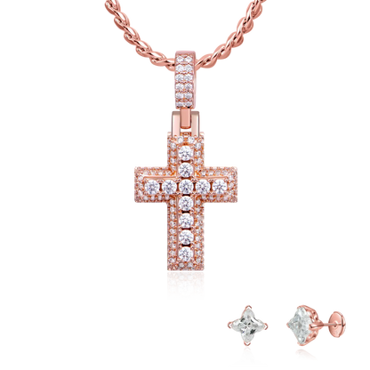 Rose Glow Daily Pendant & Earrings Set