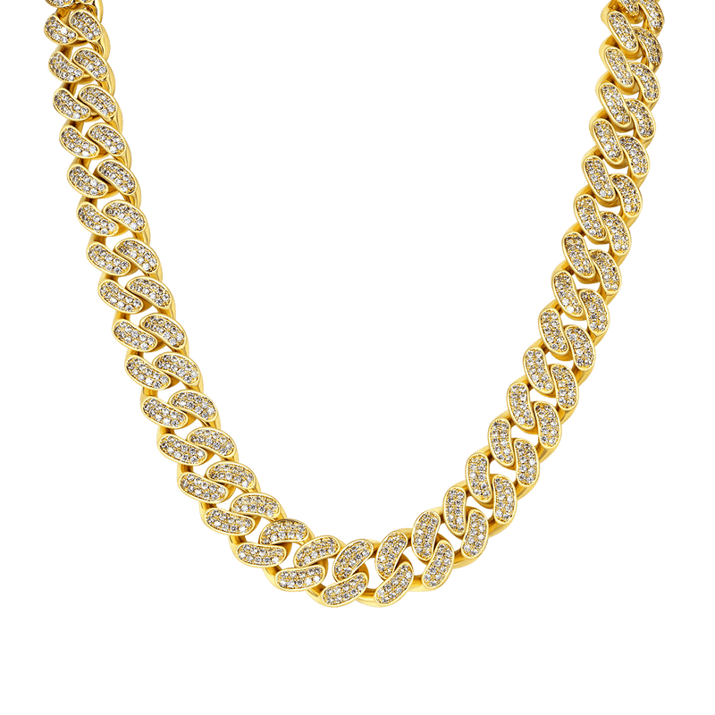 12mm Cuban Choker Chain - APORRO