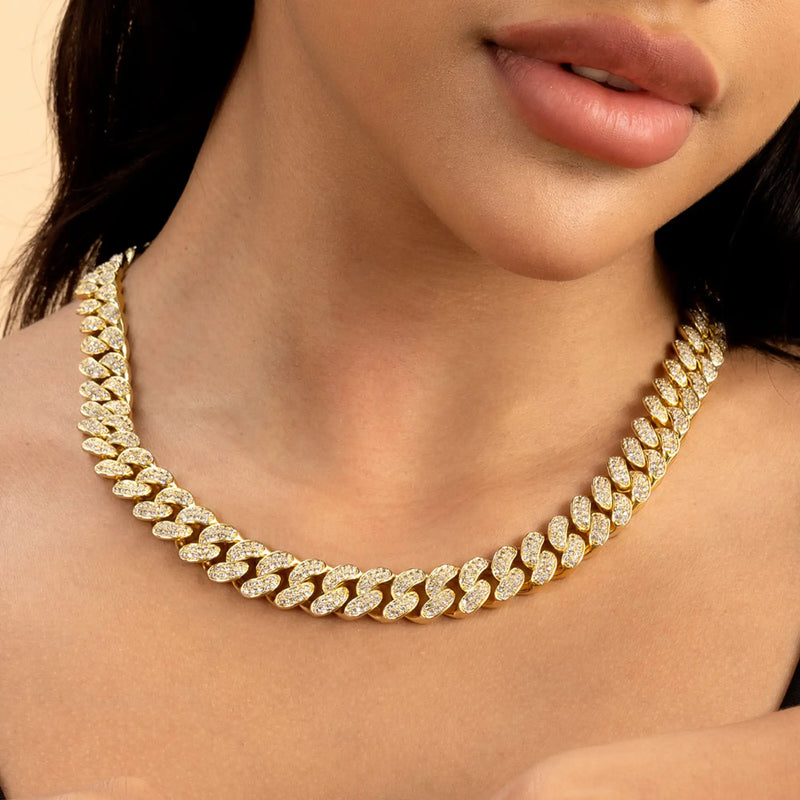 12mm Cuban Choker Chain - APORRO