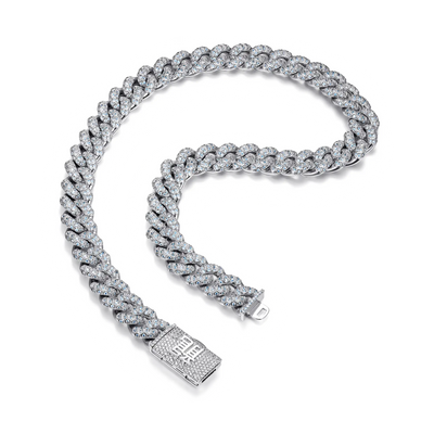 WONG Dragon Box Clasp Cuban Chain - 15mm