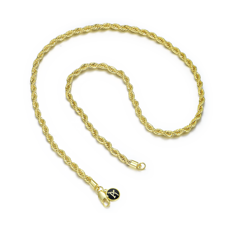 Rope Chain - Yellow Gold - APORRO