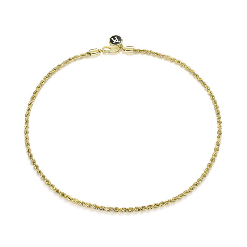 Rope Yellow Gold Chain - 3.5mm - APORRO