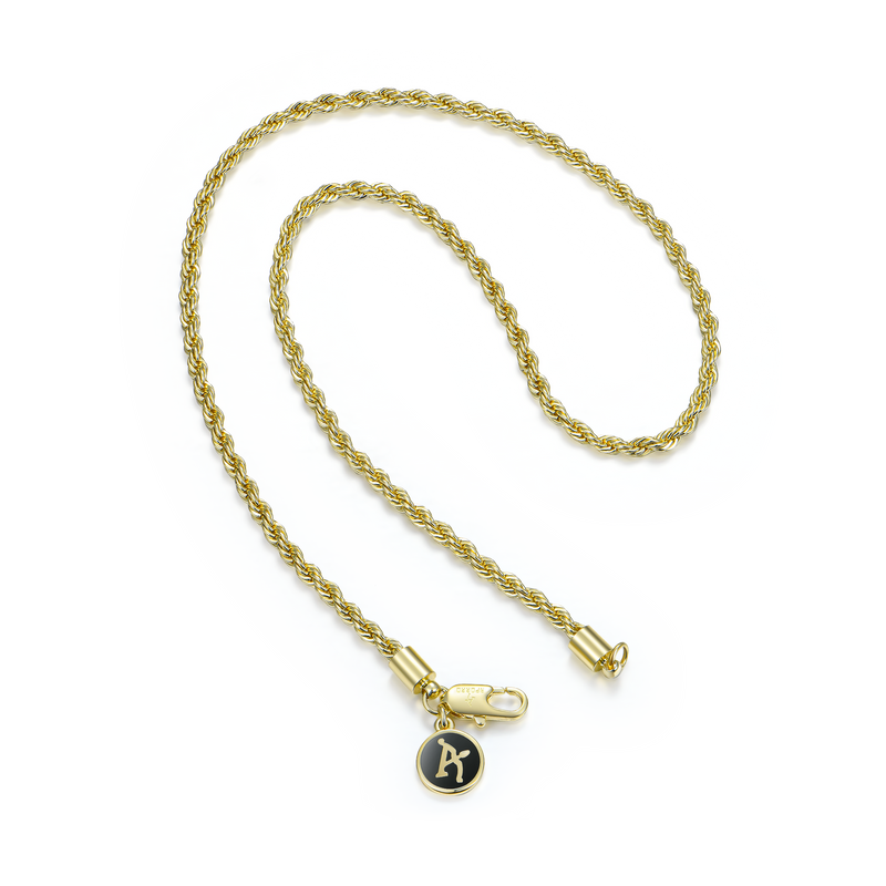 Rope Yellow Gold Chain - 3.5mm - APORRO