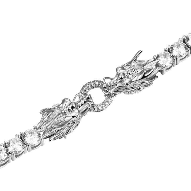 WONG Adjustable Dragon Tennis Chain + Bracelet Set - APORRO