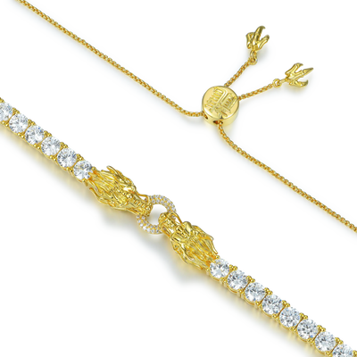 WONG Double Dragon Tennis Chain - 5mm