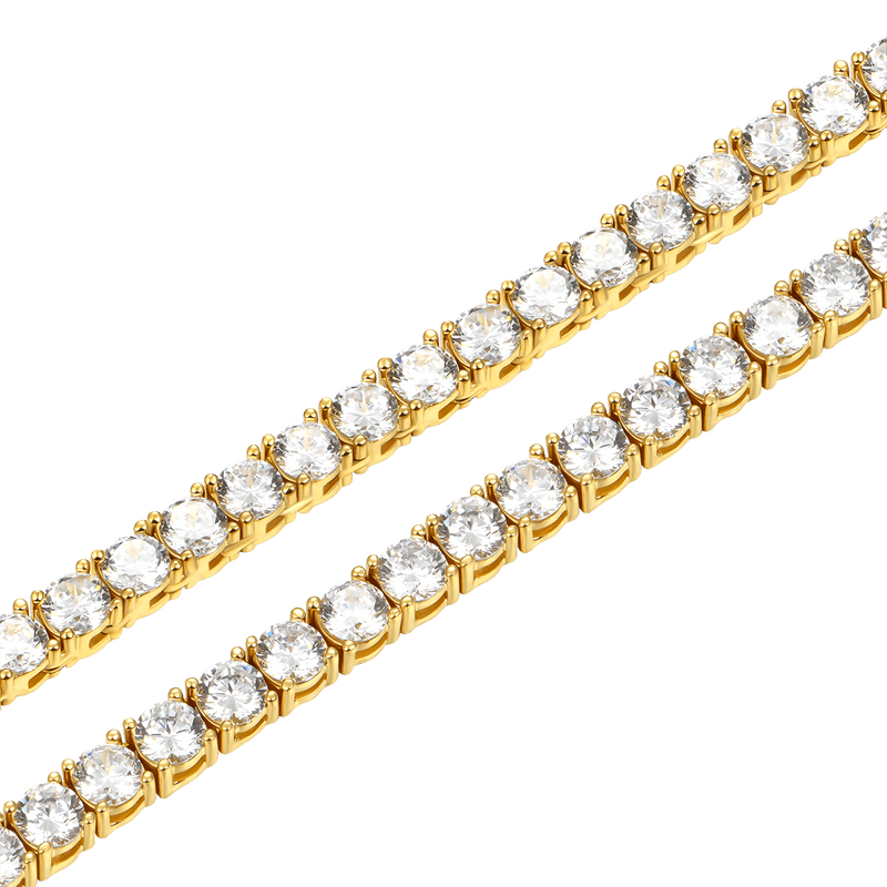 WONG Adjustable Dragon Tennis Chain + Bracelet Set - APORRO