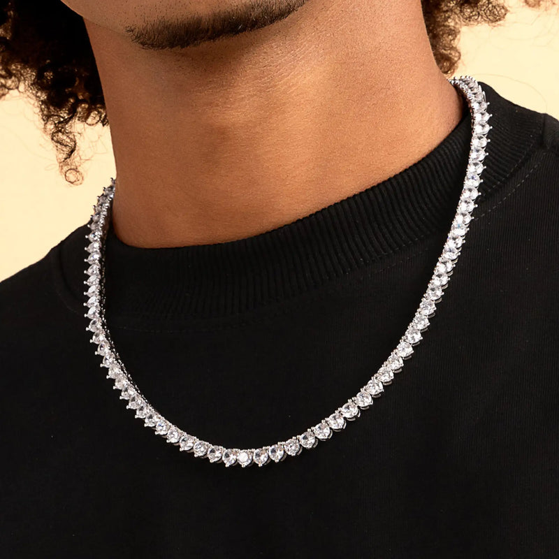 Iced 3-Prong Tennis Choker Chain - APORRO