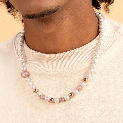 WONG Dragon Pearl and Bead Necklace - 8mm