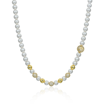 WONG Dragon Pearl and Bead Necklace - 8mm