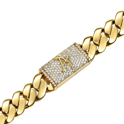 Custom Solid Miami Cuban Bracelet - 12mm