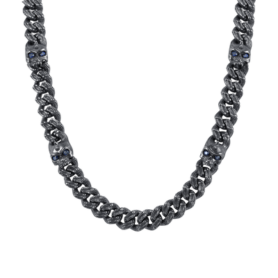 20" X Skull Cuban Chain - 10mm