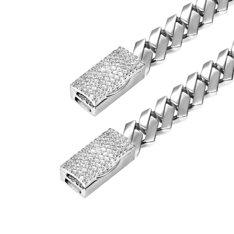 Plain Gold Prong Cuban Link Chain + Bracelet Bundle - APORRO