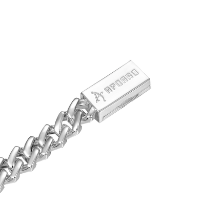Emerald Cut Prong Cuban Link Chain - 10mm