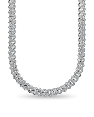 Emerald Cut Prong Cuban Link Chain - 15mm