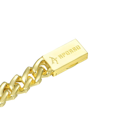 Emerald Cut Prong Cuban Link Chain - 15mm