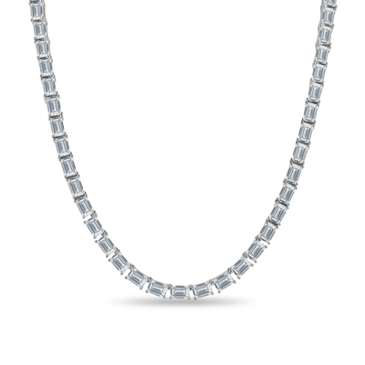 Emerald Cut Tennis Chain - 4mm