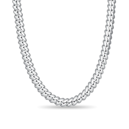 Plain Gold Cuban Link Chain - 8mm