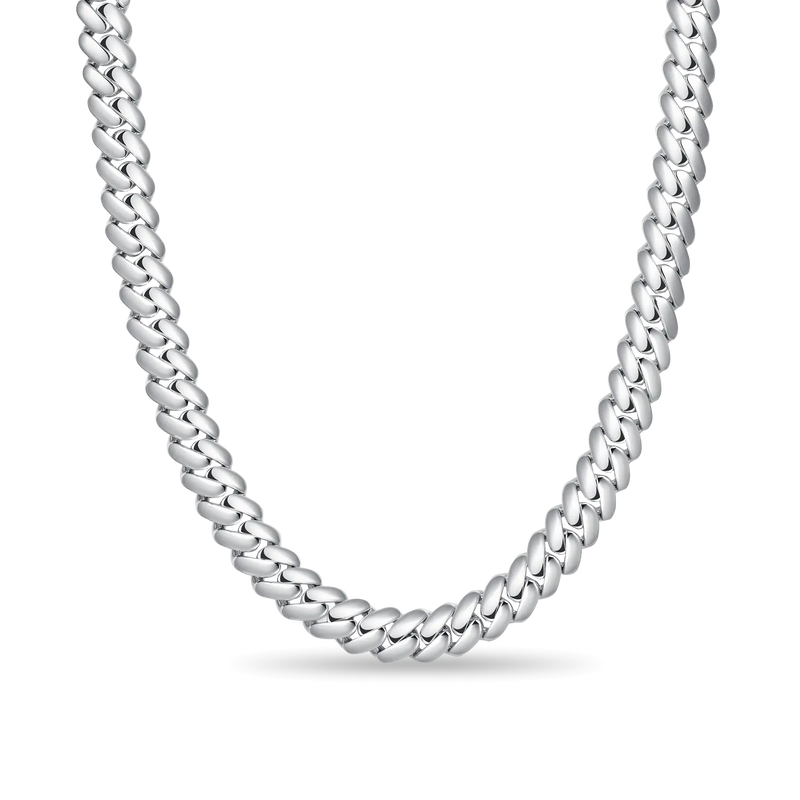Plain Gold Cuban Link Chain - 8mm - APORRO