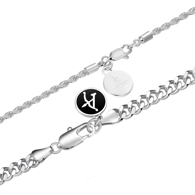 2.5mm Rope Chain + 5mm Cuban Link Bundle - APORRO