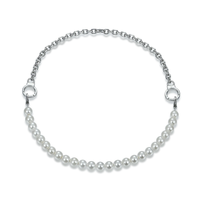 ESSENTIALS Handcuffs Pearl Panel Detachable Necklace