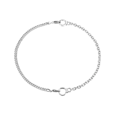18" Detachable Handcuffs Buckle Necklace - 5mm