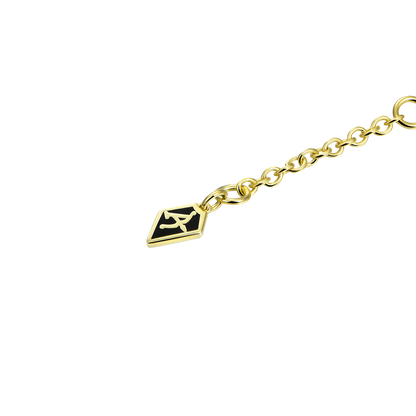 Aporro "AP" Adjustable Stitching Necklace - 7mm