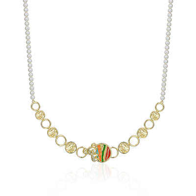 APORRO X COOGI Sweater Stripe Koala Adjustable Necklace