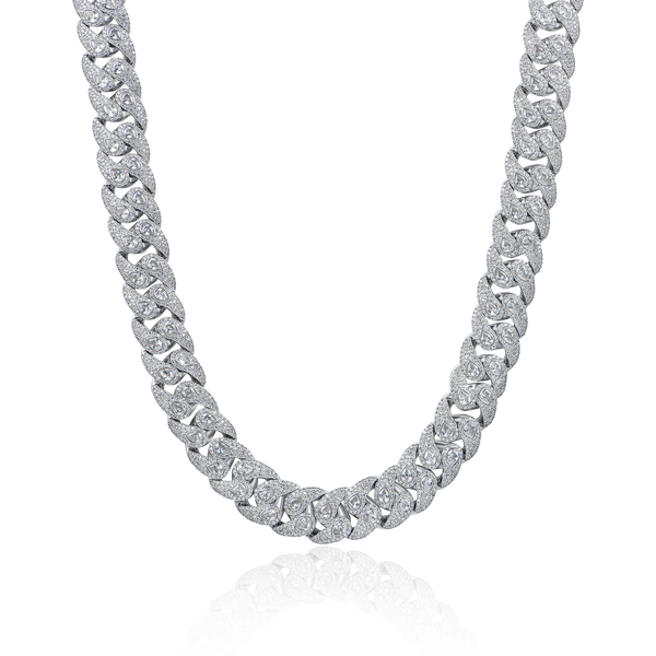 15mm Diamond Gold Paisley Cuban Link Chain - Urban Jewelry – APORRO
