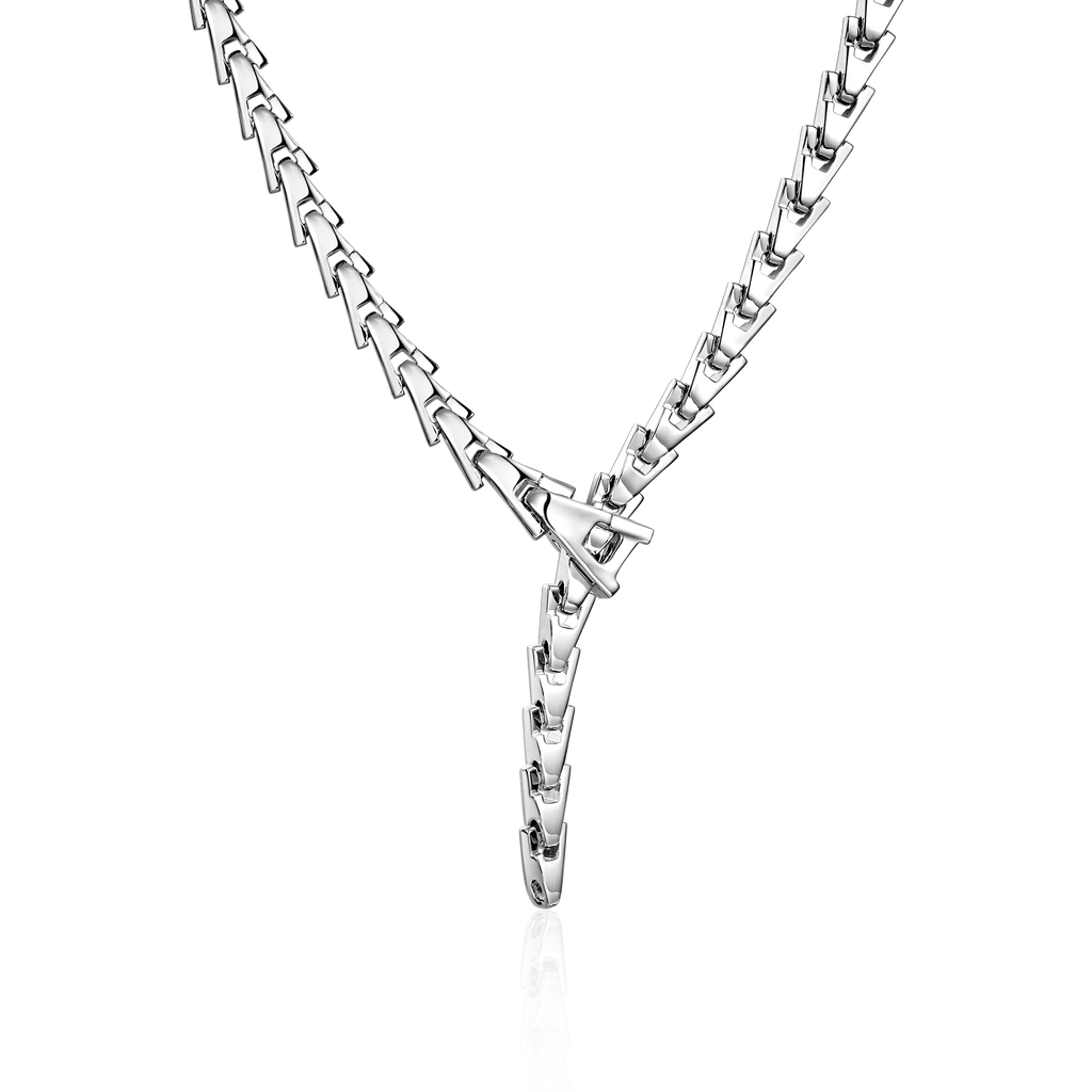 Women s Aporro A Plain Gold Adjustable Snake Necklace 8mm APORRO