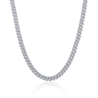 Moissanite Round Cut Cuban Link Chain - 6mm