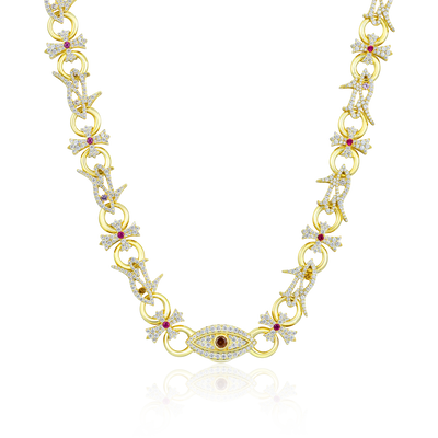 Eye of Horus Cross Chain  - 10mm