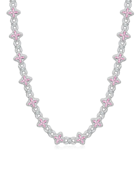 VVS Moissanite Luminous Clover Sterling Silver Necklace & Wallet
