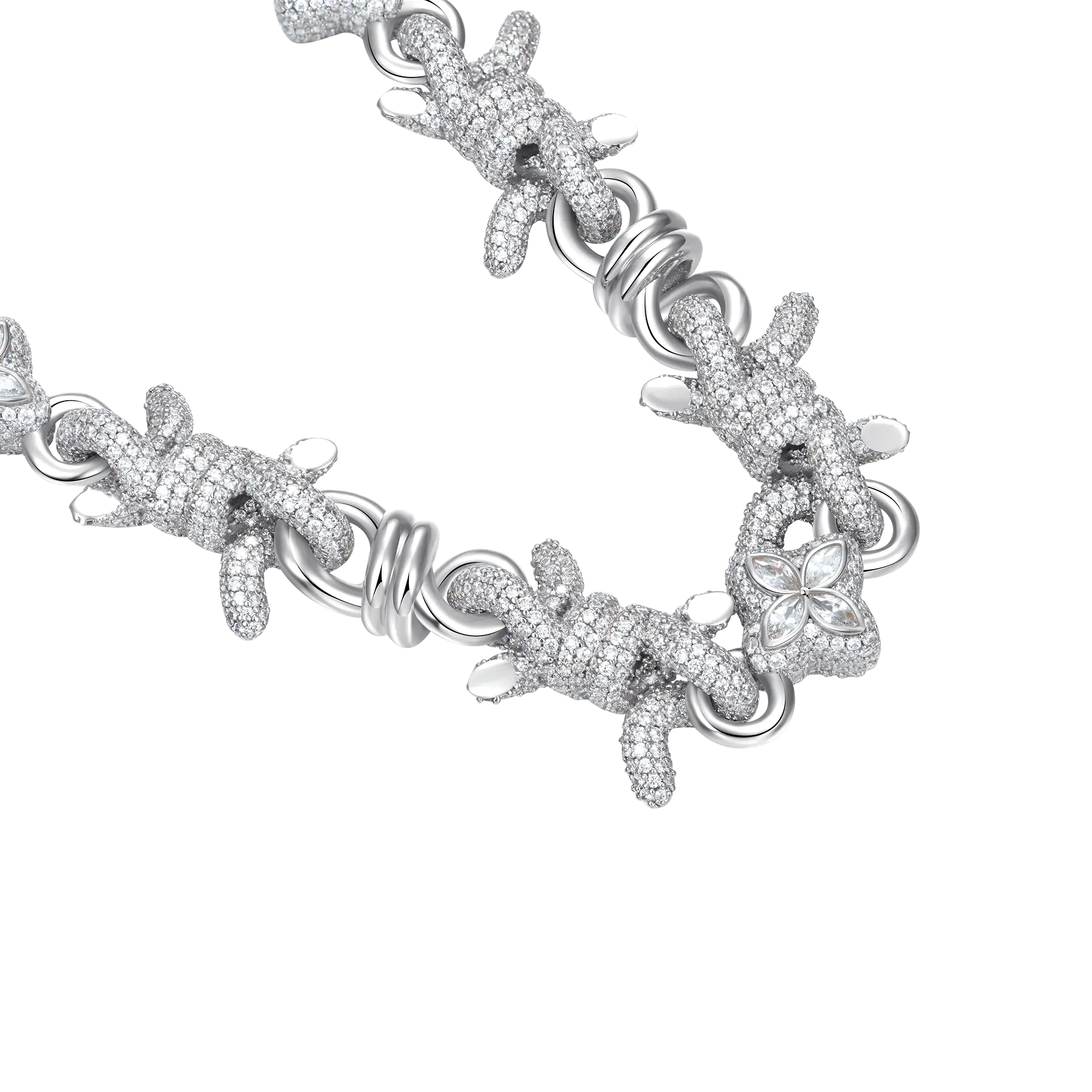 Barbed Clover Chain & Wallet Chain