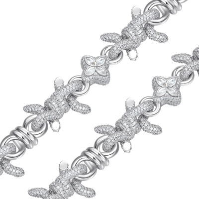 Barbed Clover Chain & Wallet Chain