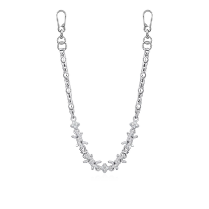 Barbed Clover Chain & Wallet Chain